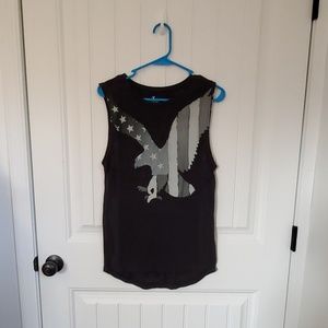 American Eagle cut-off T
